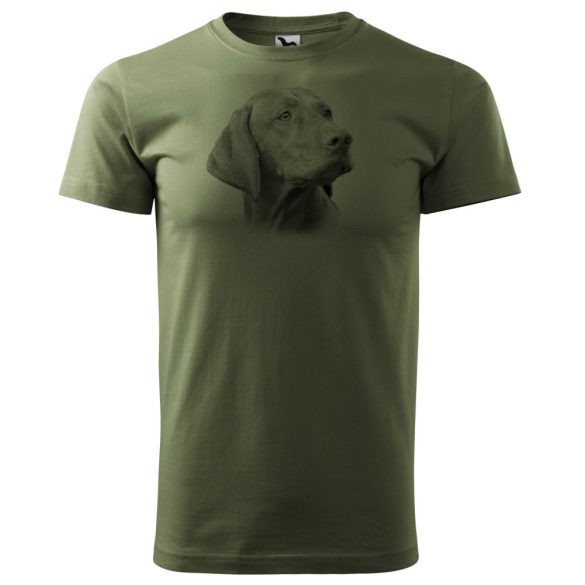 T-Shirt mit schwarzem ung. Vorstehhundkopf
