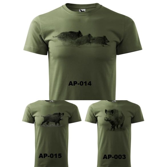 Nagy méretű póló fekete nyomott mintával (3xl és 4xl méretek)