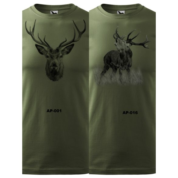 Nagy méretű póló fekete nyomott mintával (3xl és 4xl méretek)