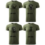 Nagy méretű póló fekete nyomott mintával (3xl és 4xl méretek)