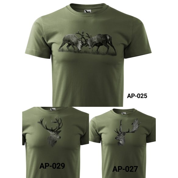 Nagy méretű póló fekete nyomott mintával (3xl és 4xl méretek)