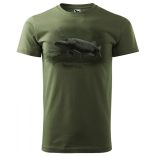 T-shirt mit schwrazem Fischmotiv - Aus externem Lager - Längere Lieferzeit